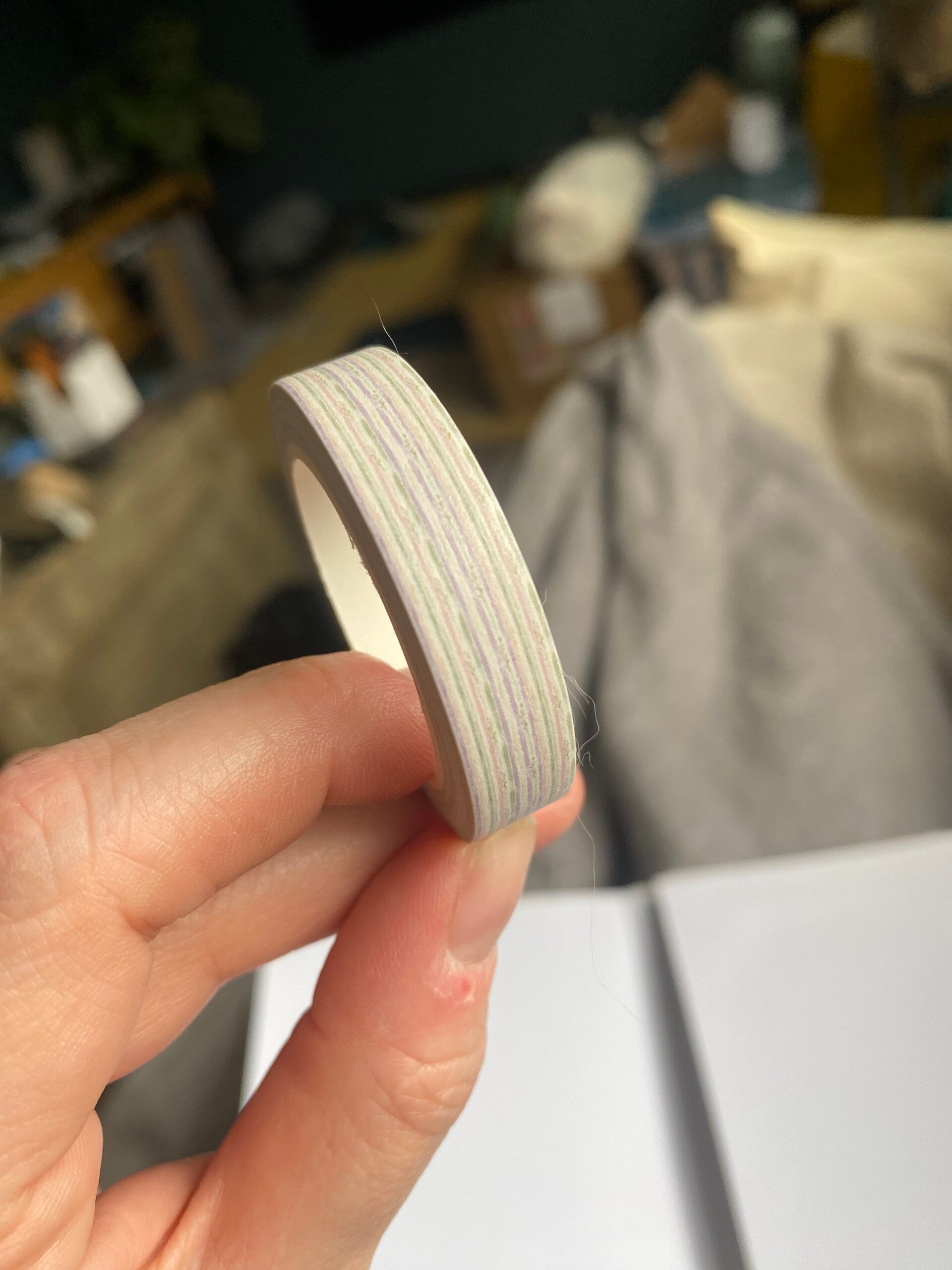 🪻HappymailChantal - Washi Tape - Flowery Stripes - 10mm*10m