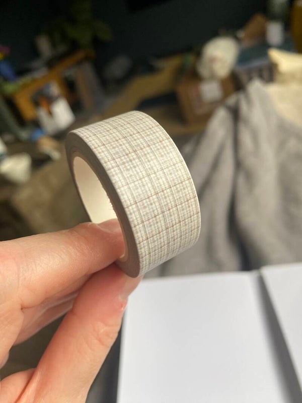 ☕️HappymailChantal - Washi Tape - Brown Plaid - 20mm*10m