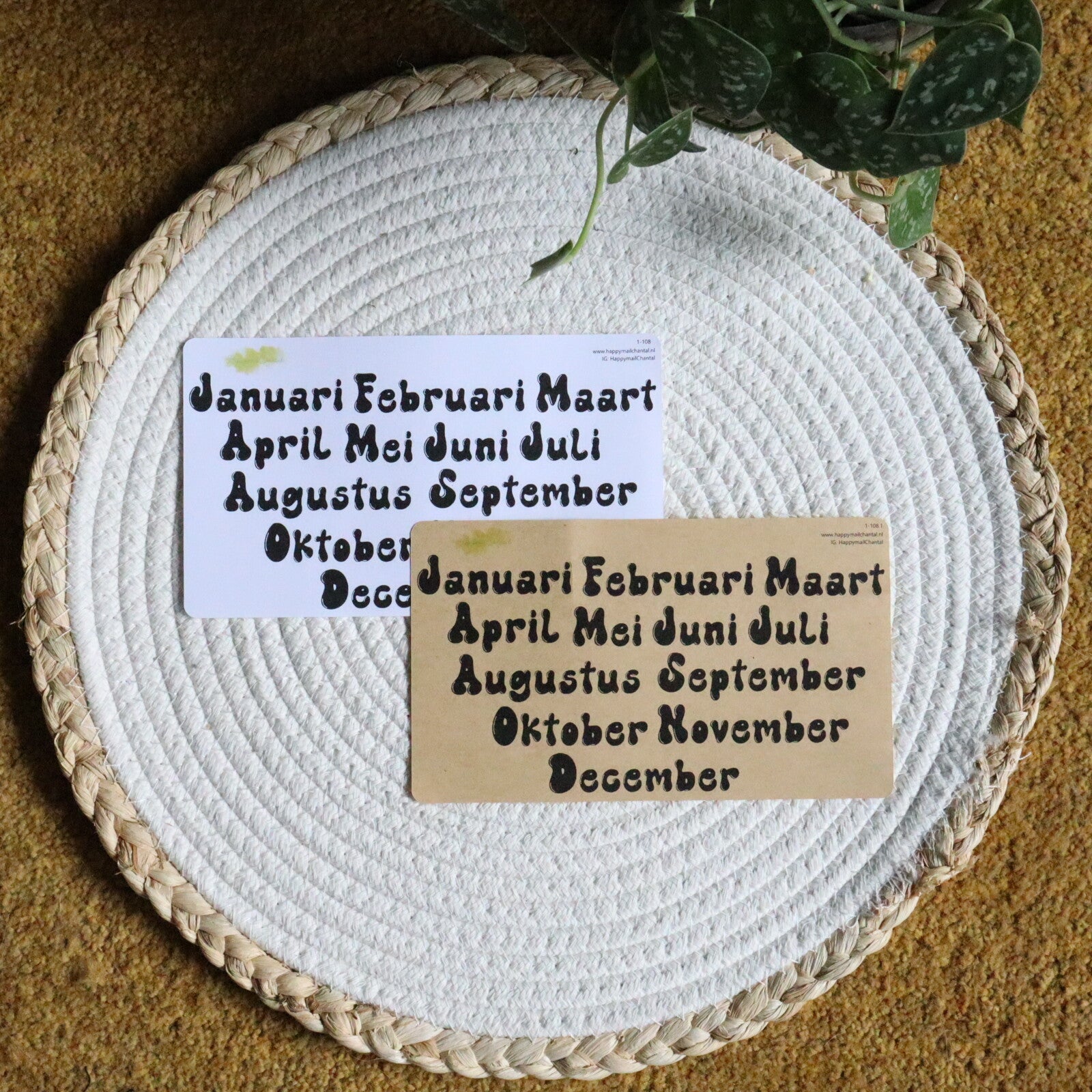 STICKERS - Maanden groot Pinky Donuts (Advent 2022)