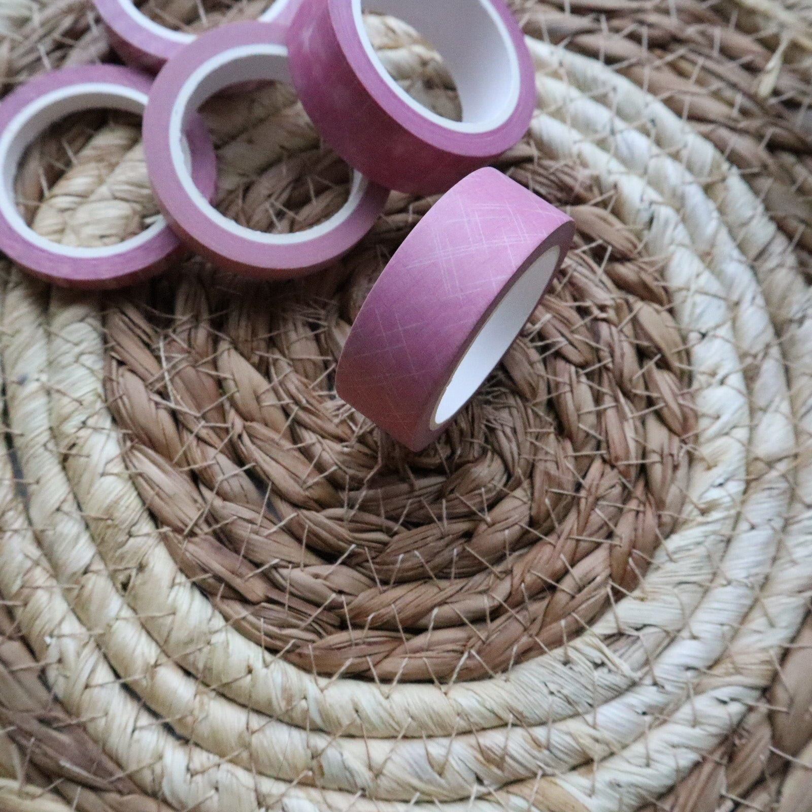 WASHI TAPE - Roze scattered grid