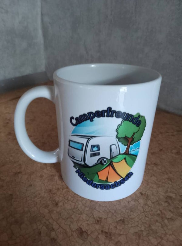 Logo Tasse „Camperfreunde Niedersachsen "