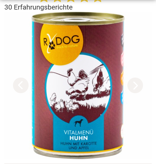 RYDOG VITALMENÜ BIO-RIND