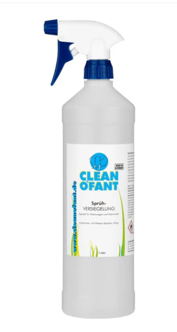 CLEANOFANT  Sprüh-VERSIEGELUNG 1 Liter (Wohnwagen / Wohnmobil)