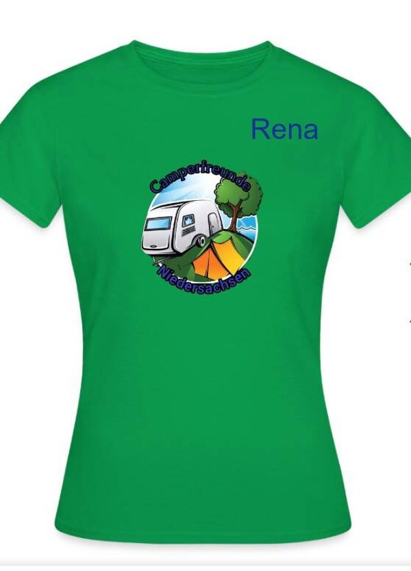 Damen T-Shirt Camperfreunde Niedersachsen