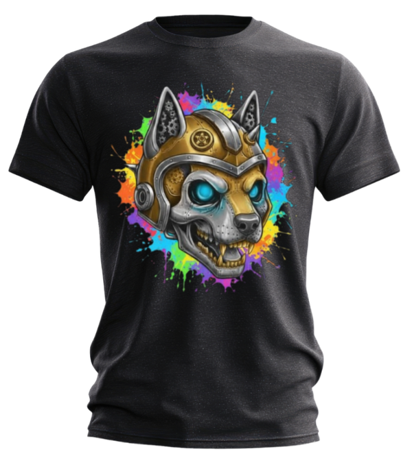 CRYSELLY Herren Shirt Wolf farbig
