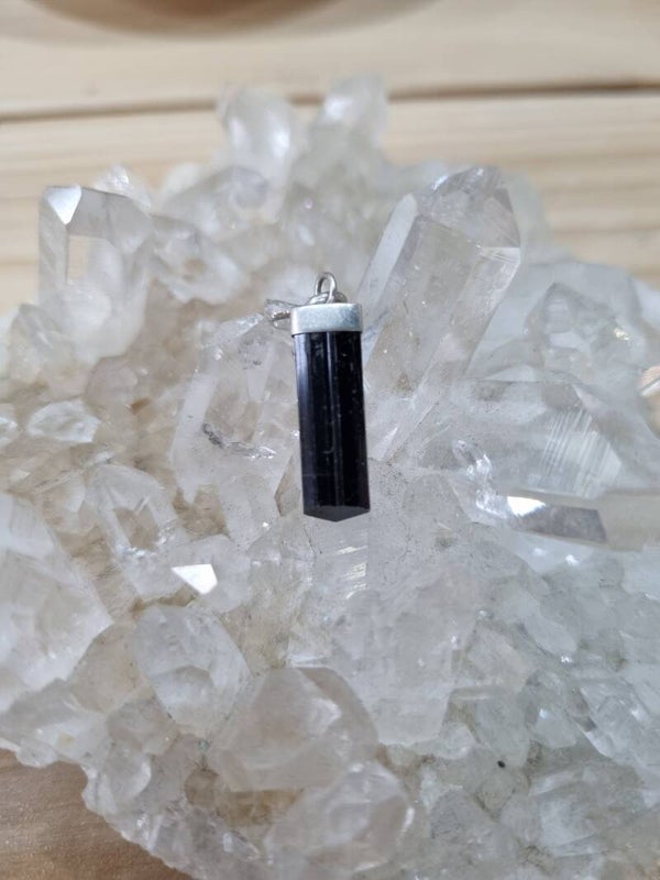 Zwarte Toermalijn kristal Hanger