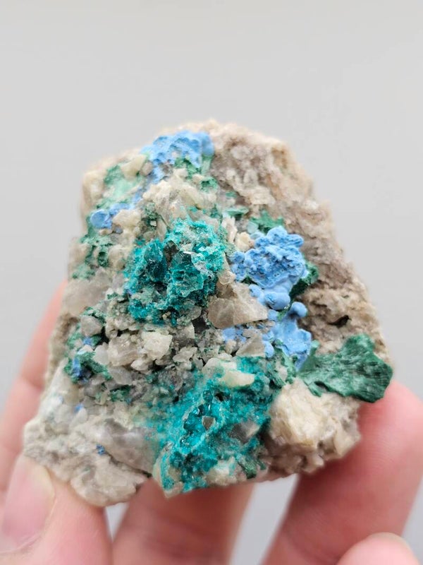 Shattuckiet Dioptaas Malachiet Kwarts (box1)