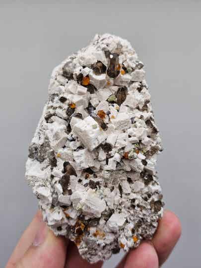 Spessartien Orthoklaas Rookkwarts (box2)