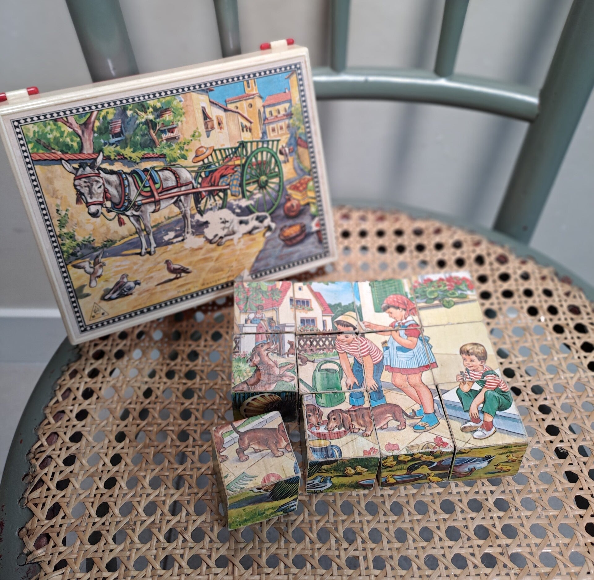 Vintage vlokkenpuzzel