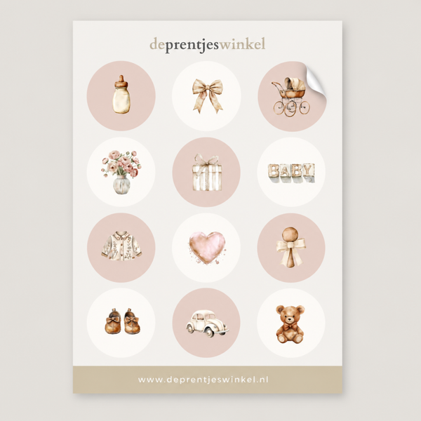 STICKERVEL | Geboorte meisje