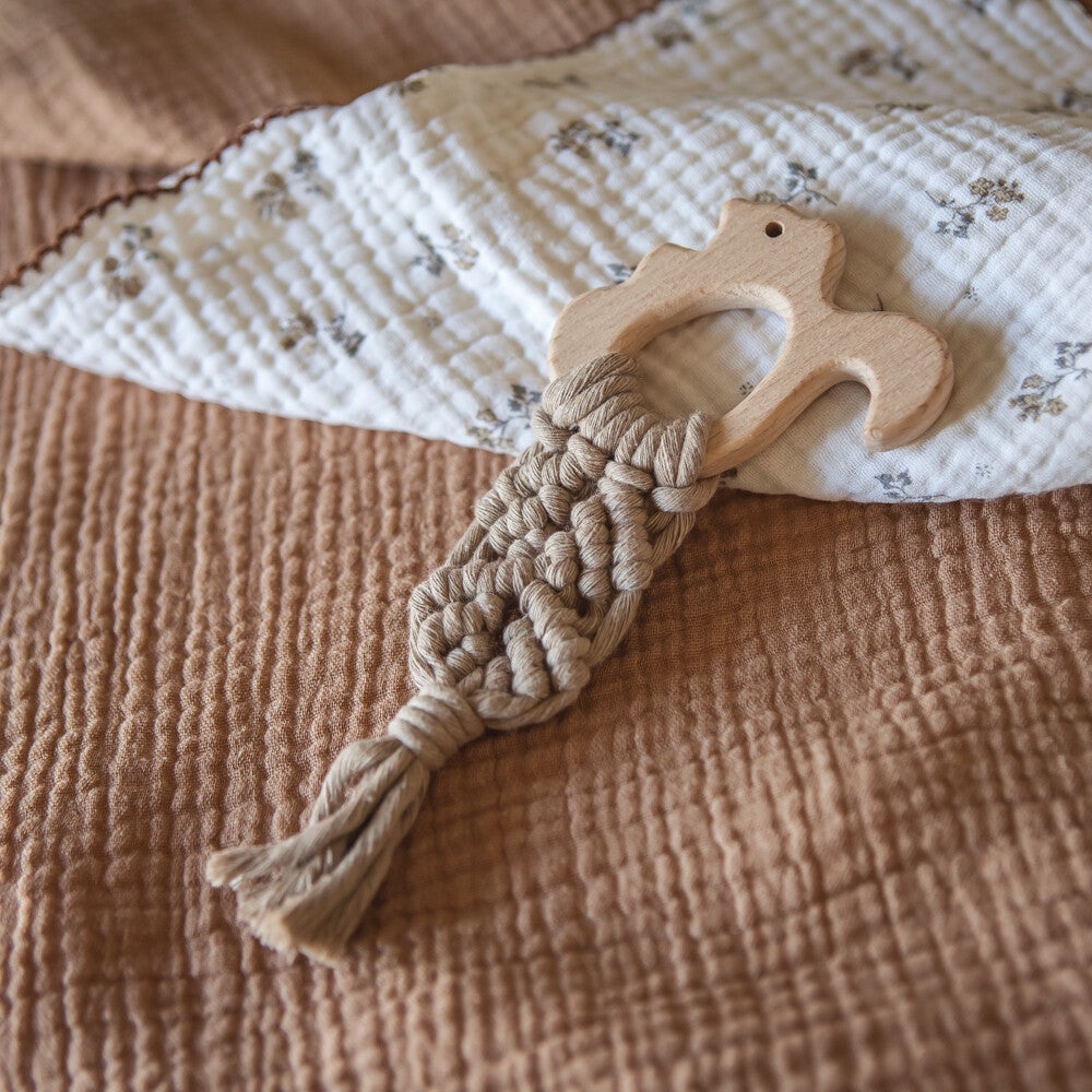 Bijtring | Eekhoorn - beige