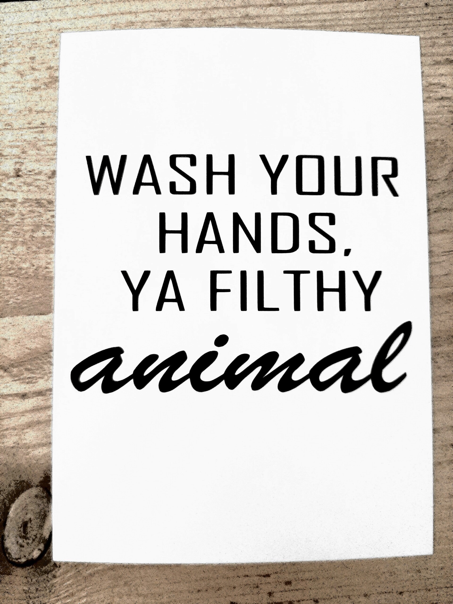 Kaart Wash your hands