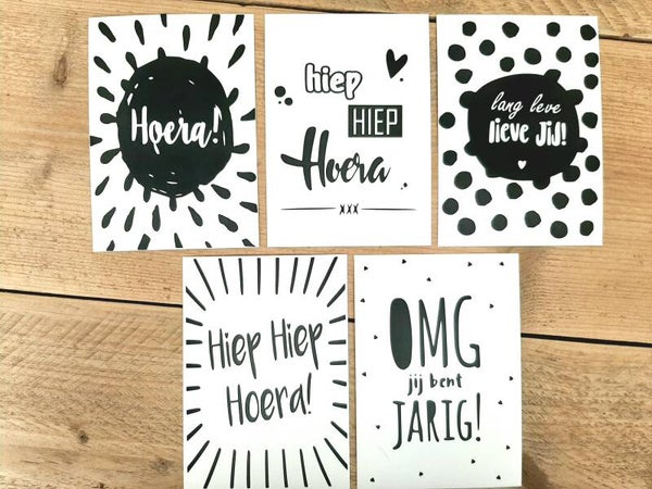 Kaartenset Verjaardag