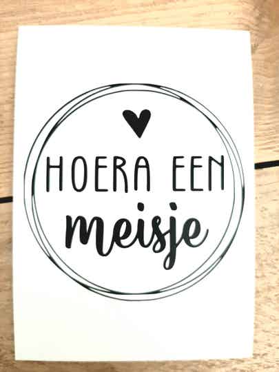 Kaart Hoera een meisje