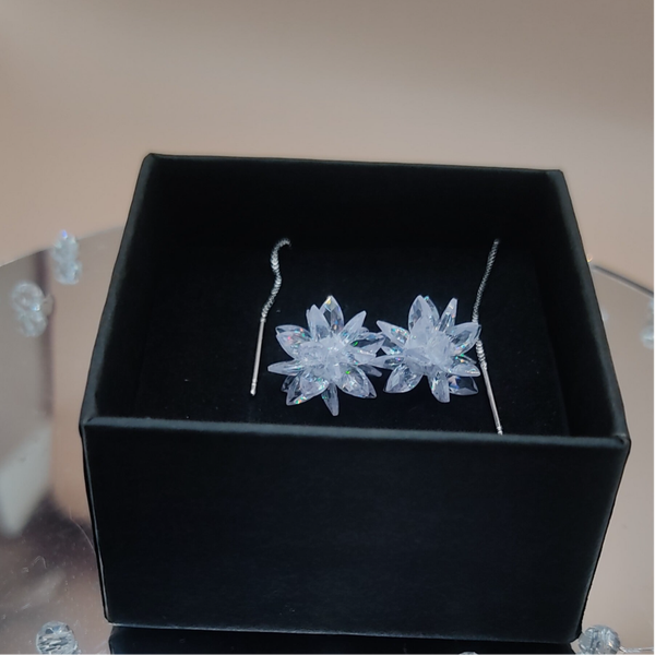 💎 Kolczyki Kryształowy kwiat 💎
