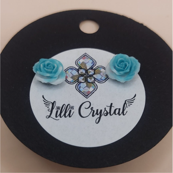 Niebieskie Różyczki wkrętka stal