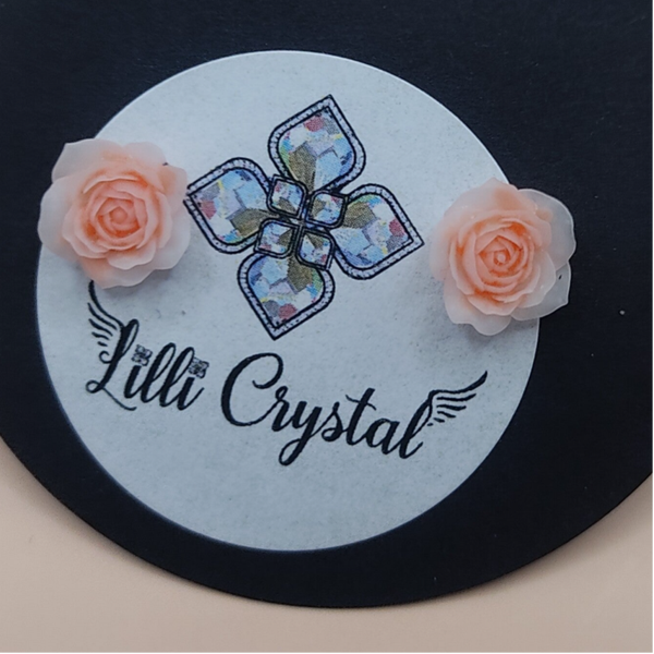 Różyczki morelowe - sztyft stal