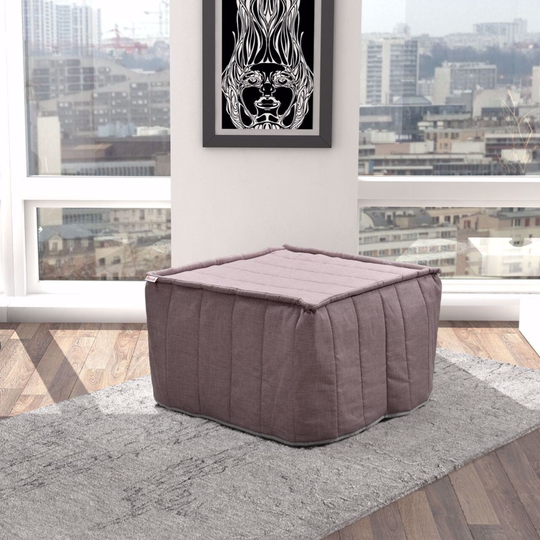 Pouf letto MORFEO con rivestimento in tessuto