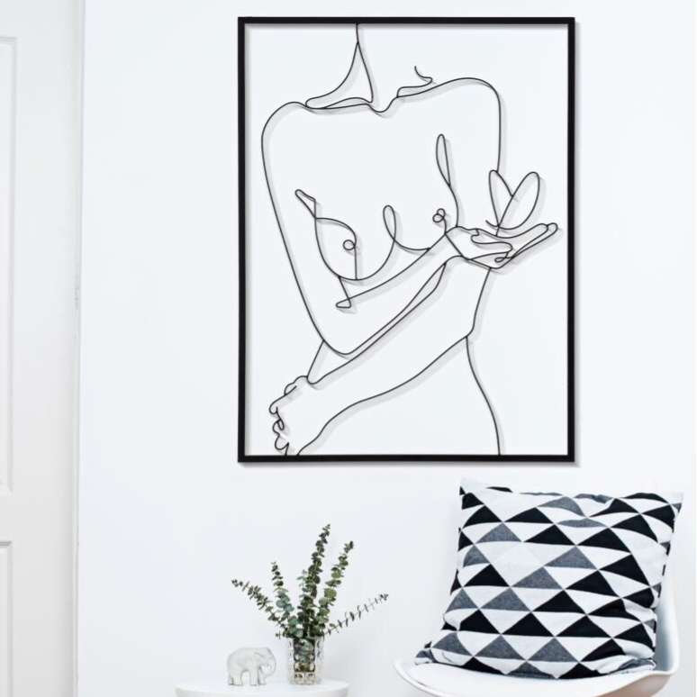 Pannello da muro decorativo in ferro NUDITY 60x80