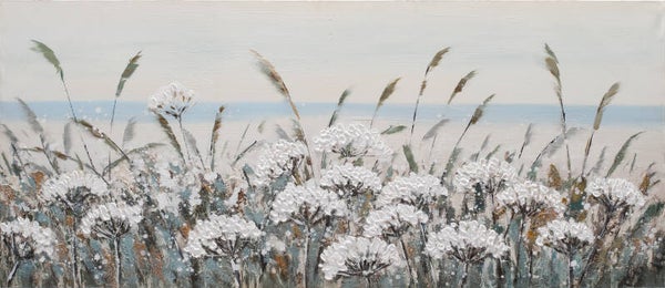 Dipinto FIORI BIANCHI 65x150 art. W717 - Bubola & Naibo