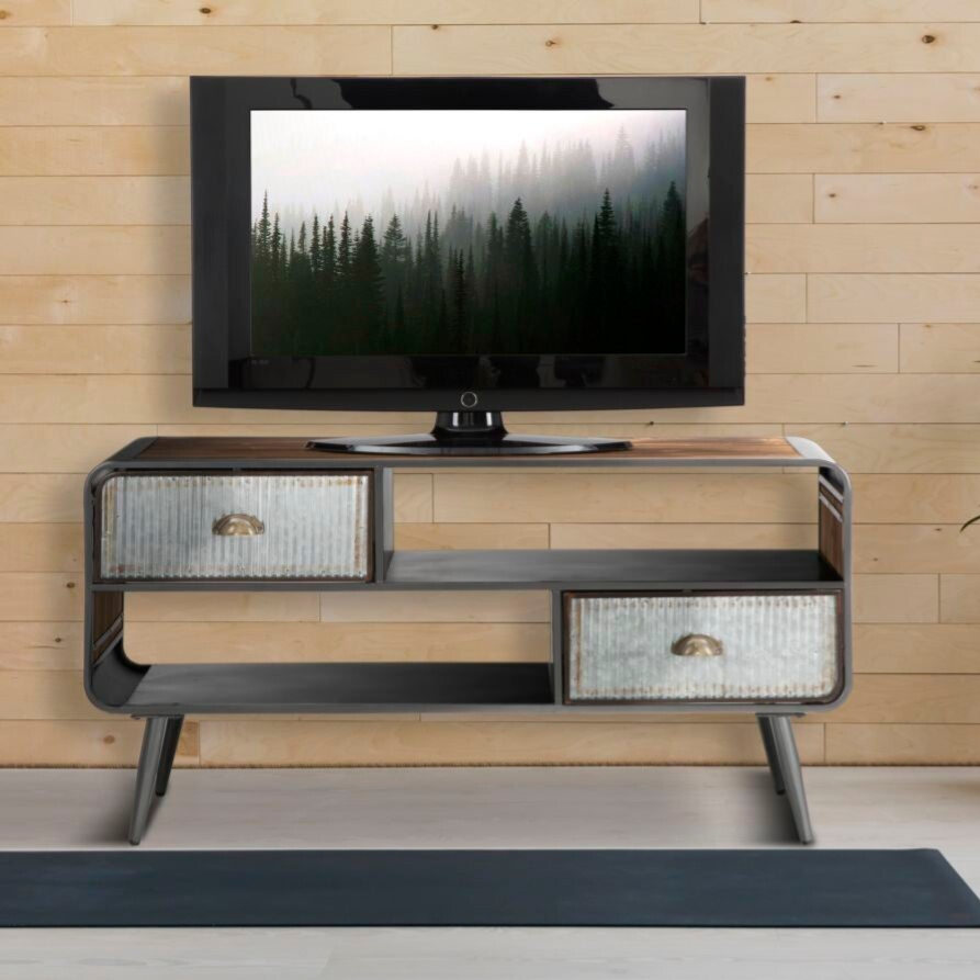 Porta tv industrial ILLINOIS 120,5x40x61 cm