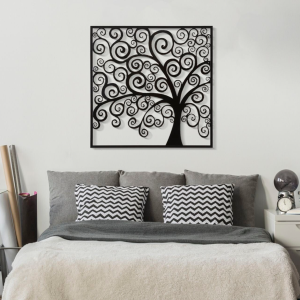 Pannello in ferro nero THREE PLUS 100x100 cm