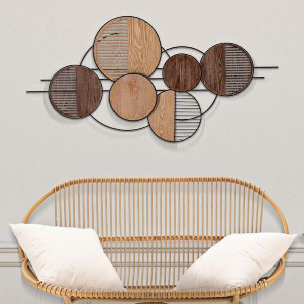 Pannello in ferro e legno WOODY 134x4x69,2 cm