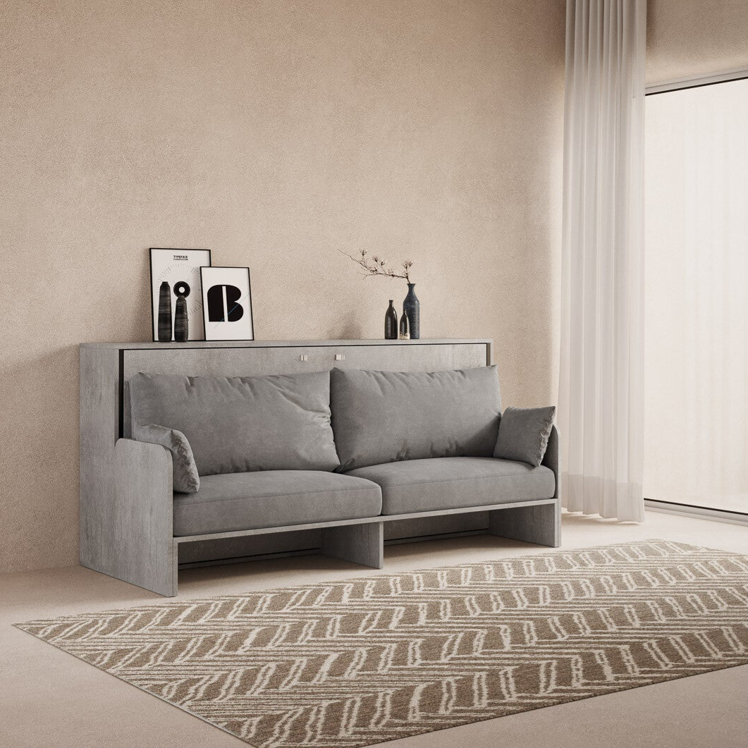 Letto a scomparsa singolo con divano