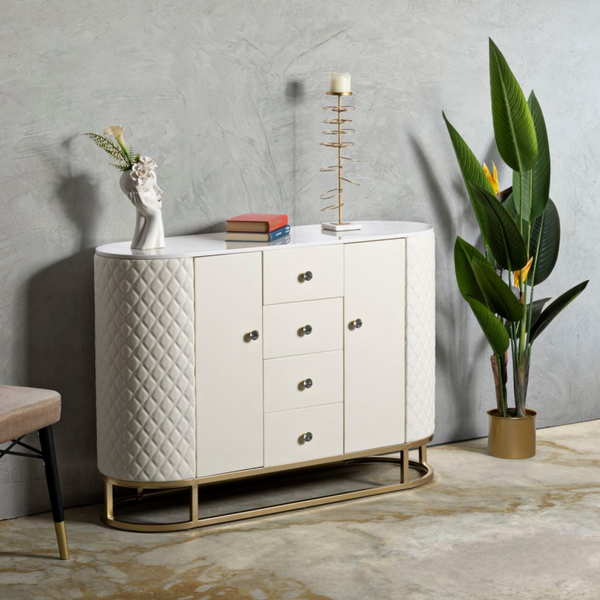 Mobile contenitore SHARON con 4 cassetti e 2 ante