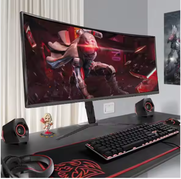 Computer LED Monitor 34 Inch 4k Gaming Monitor Curved Screen 165hz
