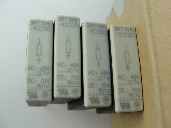 Lot of 4 Siemens Surge Suppressors 3RT1916-1CC00
