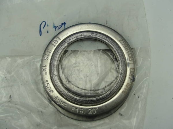 Lot of 3 Leader 1.5” Flange Gasket Type SR Spiral Wound, Class 150#, Green