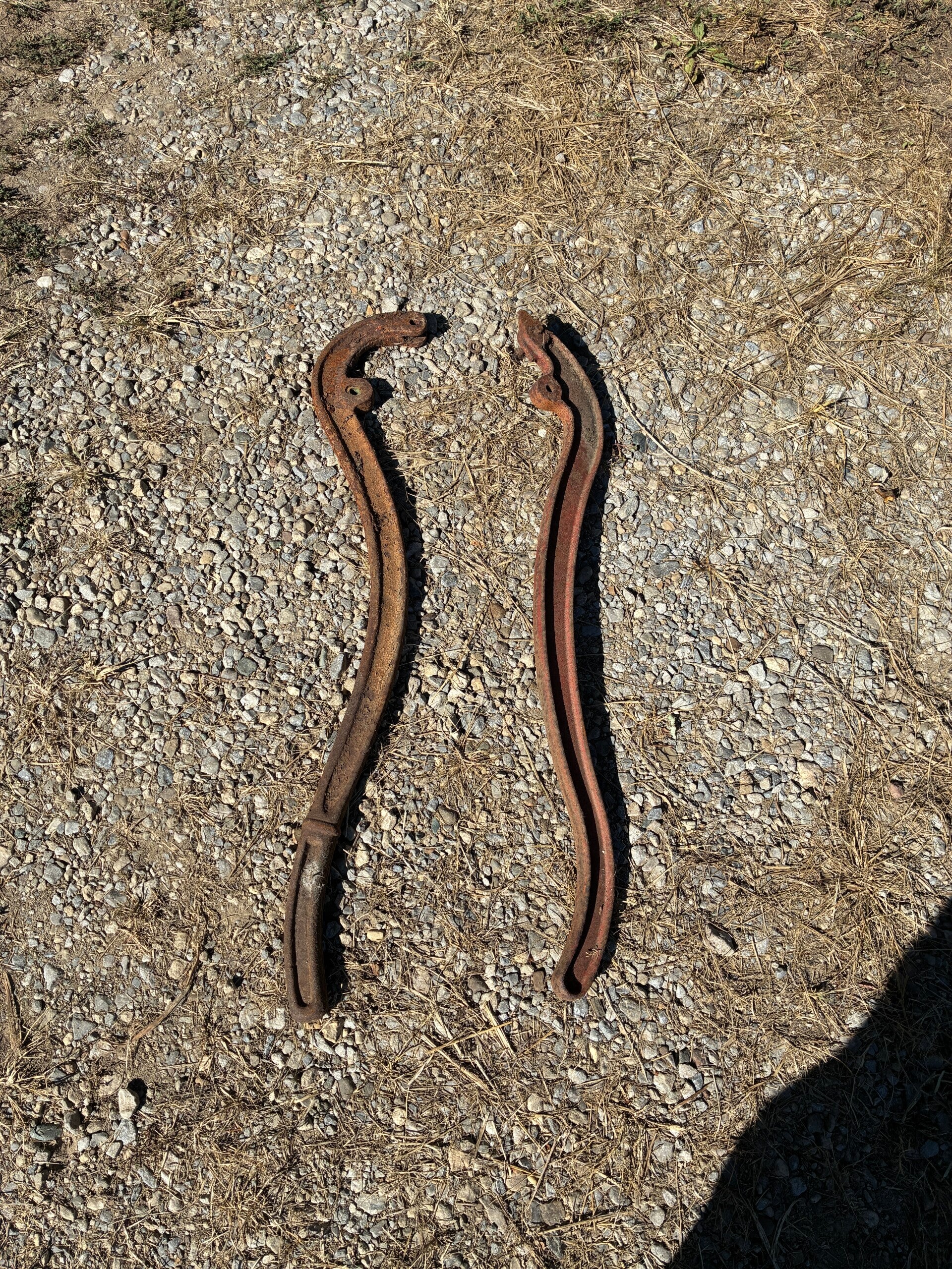Cast Iron Pump Type Handles, Length about 31”