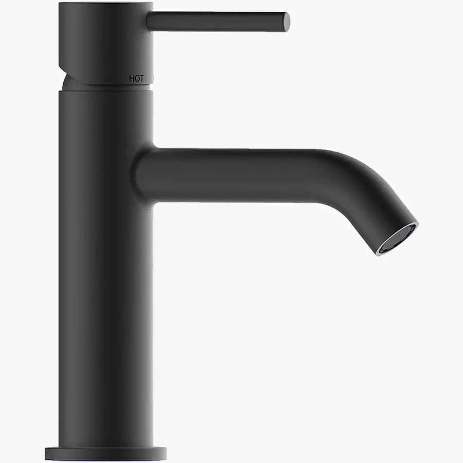 MISCELATORE LAVABO TEO NERO OPACO BOSSINI