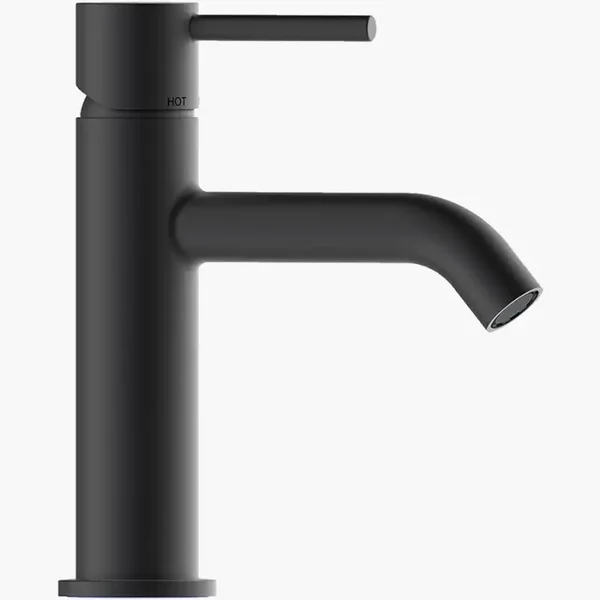 MISCELATORE LAVABO TEO NERO OPACO BOSSINI