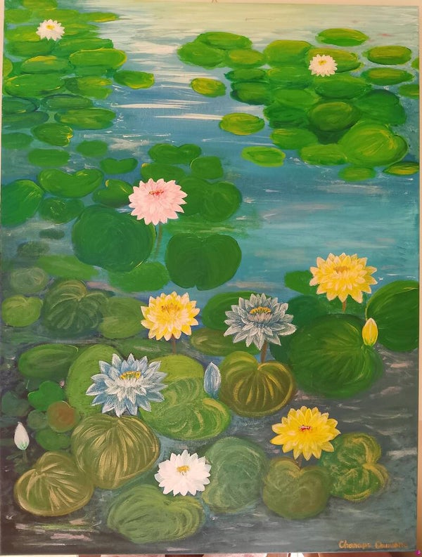 Opera quadro FIORI DI LOTO
