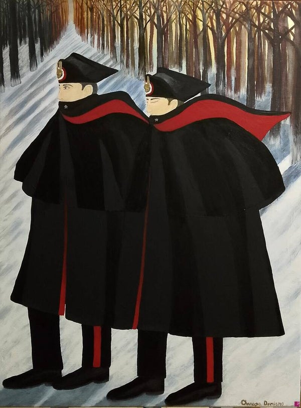 Carabinieri nell area golenale del po'