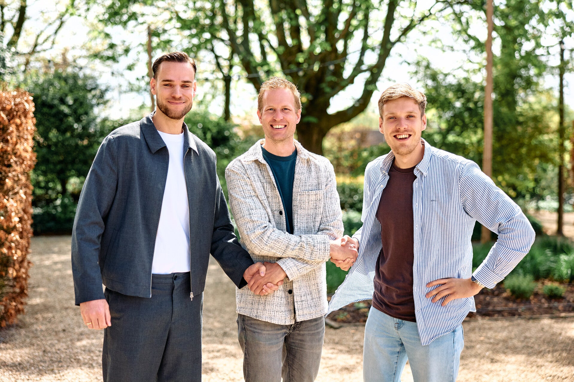 v.l.n.r.: Lammert Heek (LeadLogic & Buro Aangenaam), Johan de Haan (GTS), Theo van de Kamp (Mandelo) 