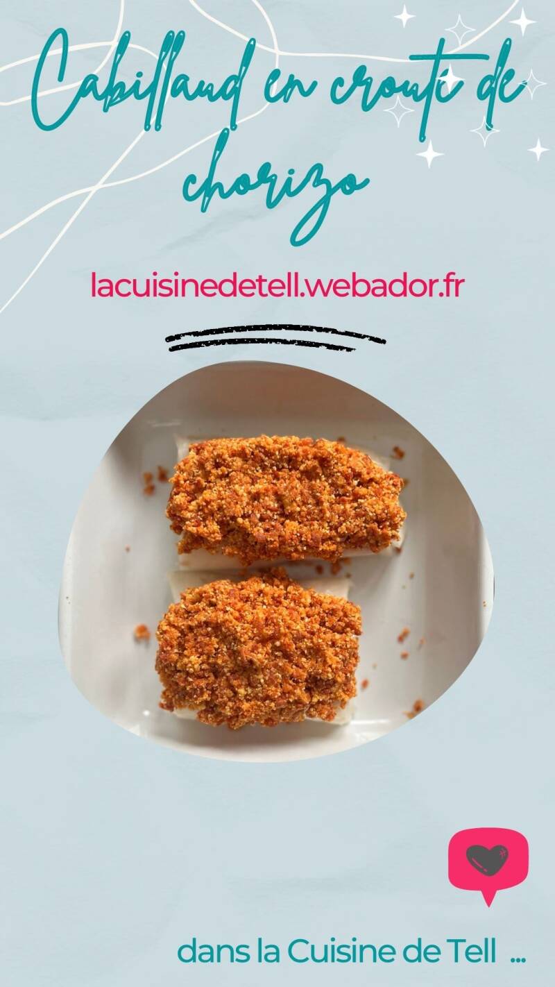 Cabillaud en croute de chorizo