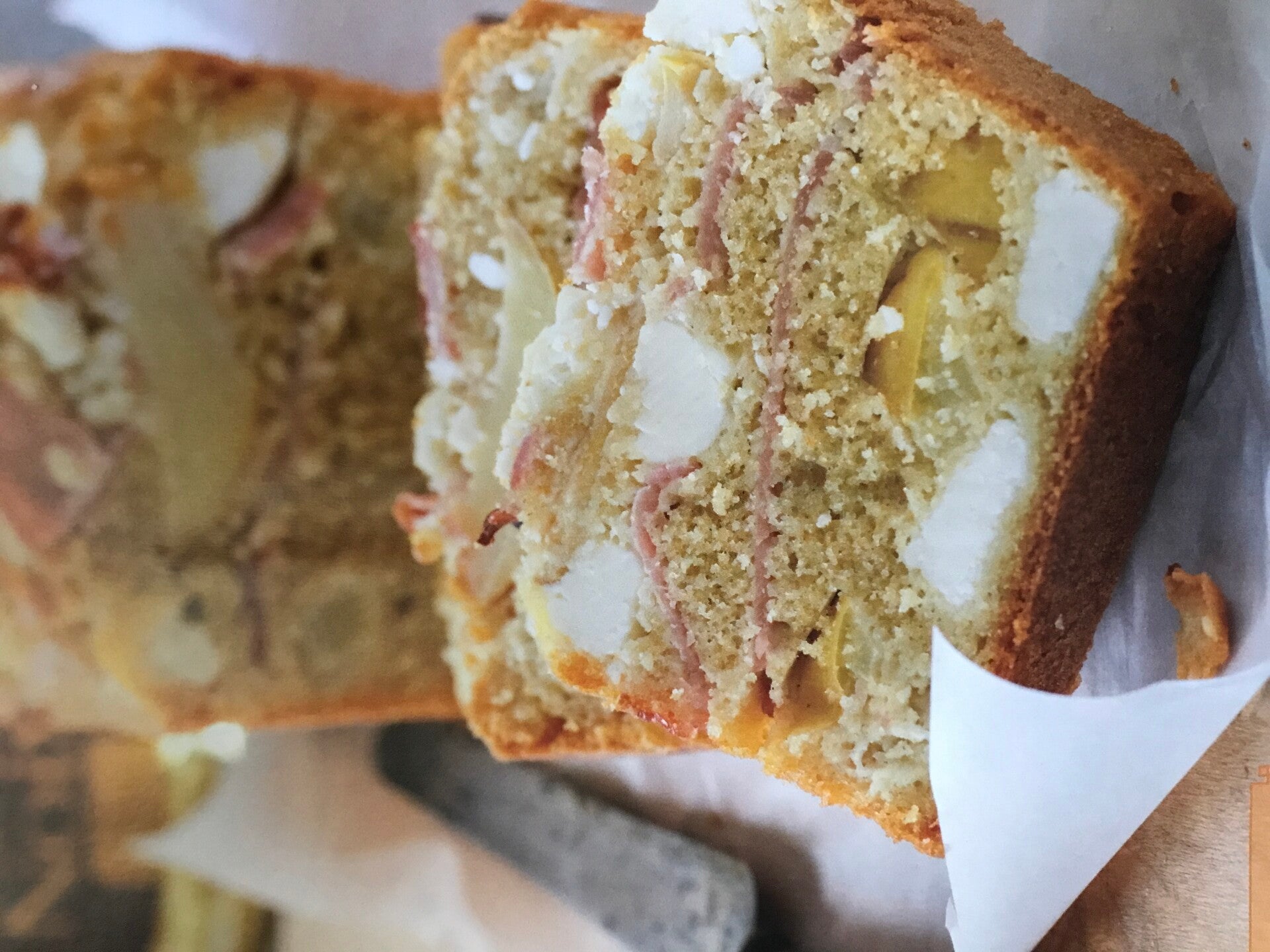 Cake bacon pommes feta