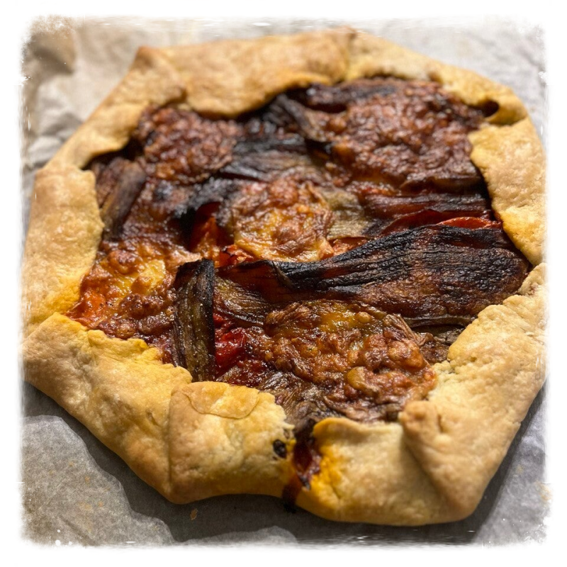 Tarte tomates aubergines