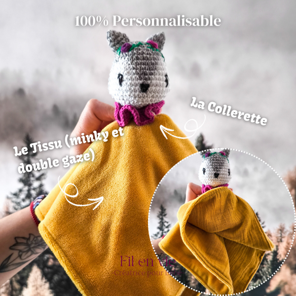 Doudou Minky - Le Loup