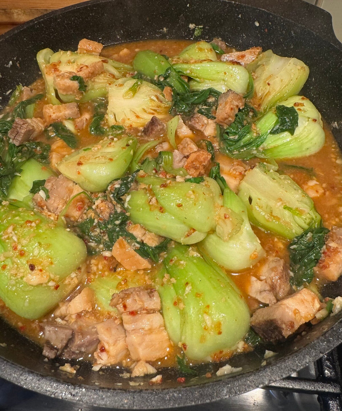 Bok Choy with Garlic Chili Oil / Sides / Recipes | Cooking with Aloha, Texas Style
