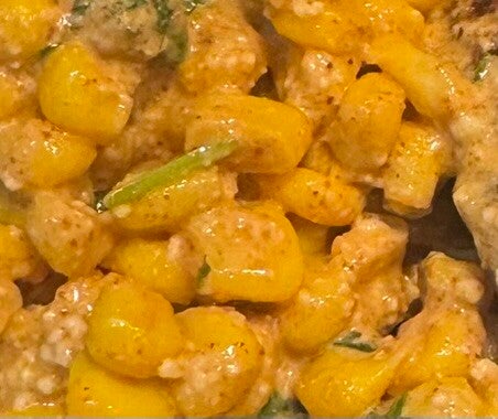 Frozen Cream Corn with Cotija Cheese / Sides / Recipes | Cooking with Aloha, Texas Style