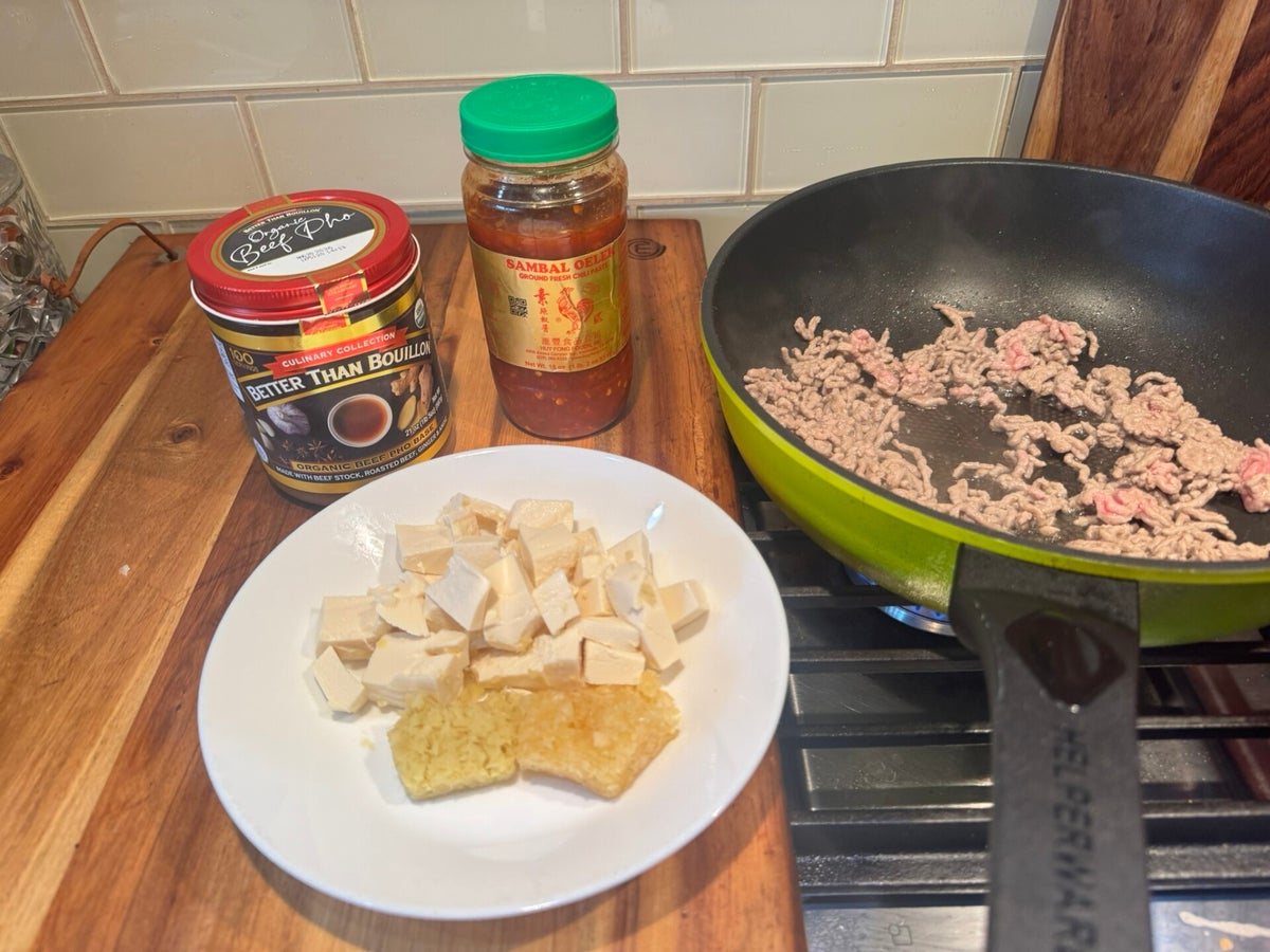 Ground Pork with Tofu Sambal Olek (Chili Paste) / Pork / Recipes | Cooking with Aloha, Texas Style
