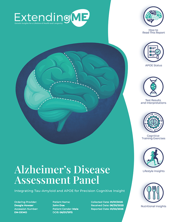 Alzheimer’s Disease Assessment Panel (Tau-Amyloid and APOE)