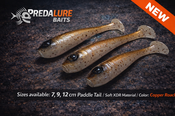 Predalure Baits - Paddle tail  9cm – Copper Roach 6kpl