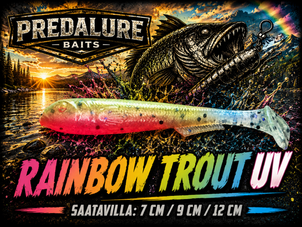Predalure Baits Paddle tail Rainbow Trout UV 6kpl