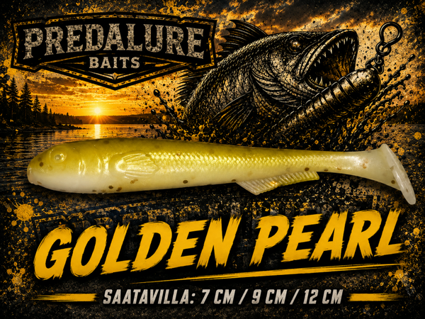 Predalure Baits Paddle Tail Golden Pearl 6kpl