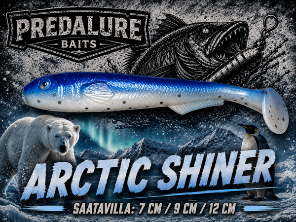 Predalure Baits Paddle Tail Arctic Shiner 6kpl